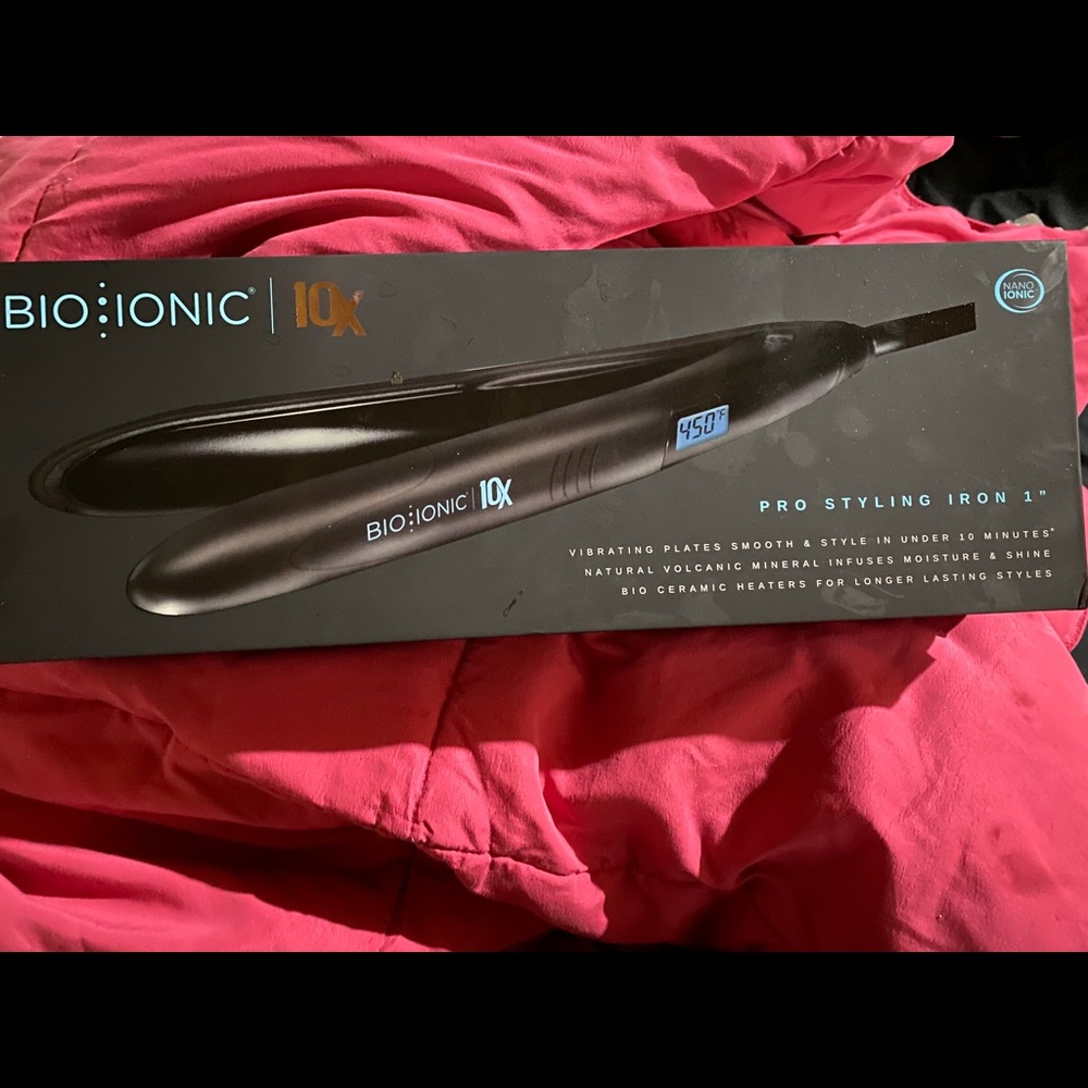 Bio ionic 10x hair  straightener